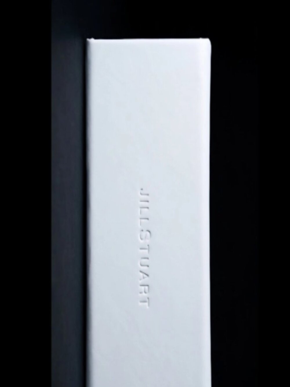 NEW Jill Stuart White & Light Violet Lined glass case!